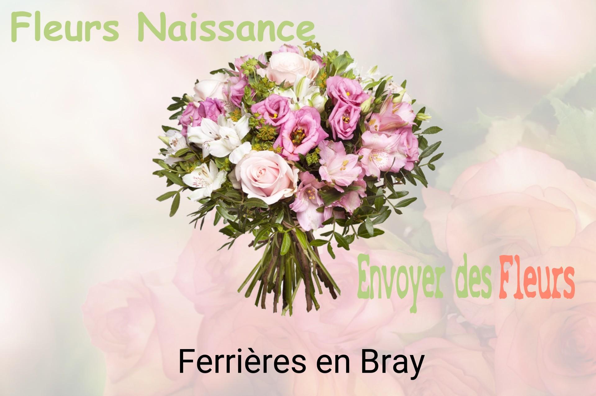 Bouquet de fleurs de naissance livré à Ferrières-en-Bray